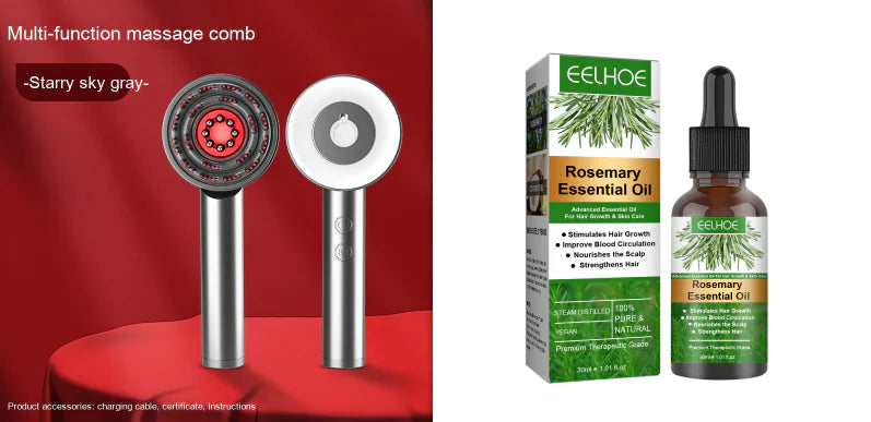 Masseur Cuir Chevelu en Forme de Peigne